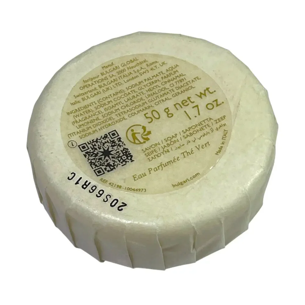 New Bvlgari Eau Parfumée Thé Vert Green Tea Soap 50g
